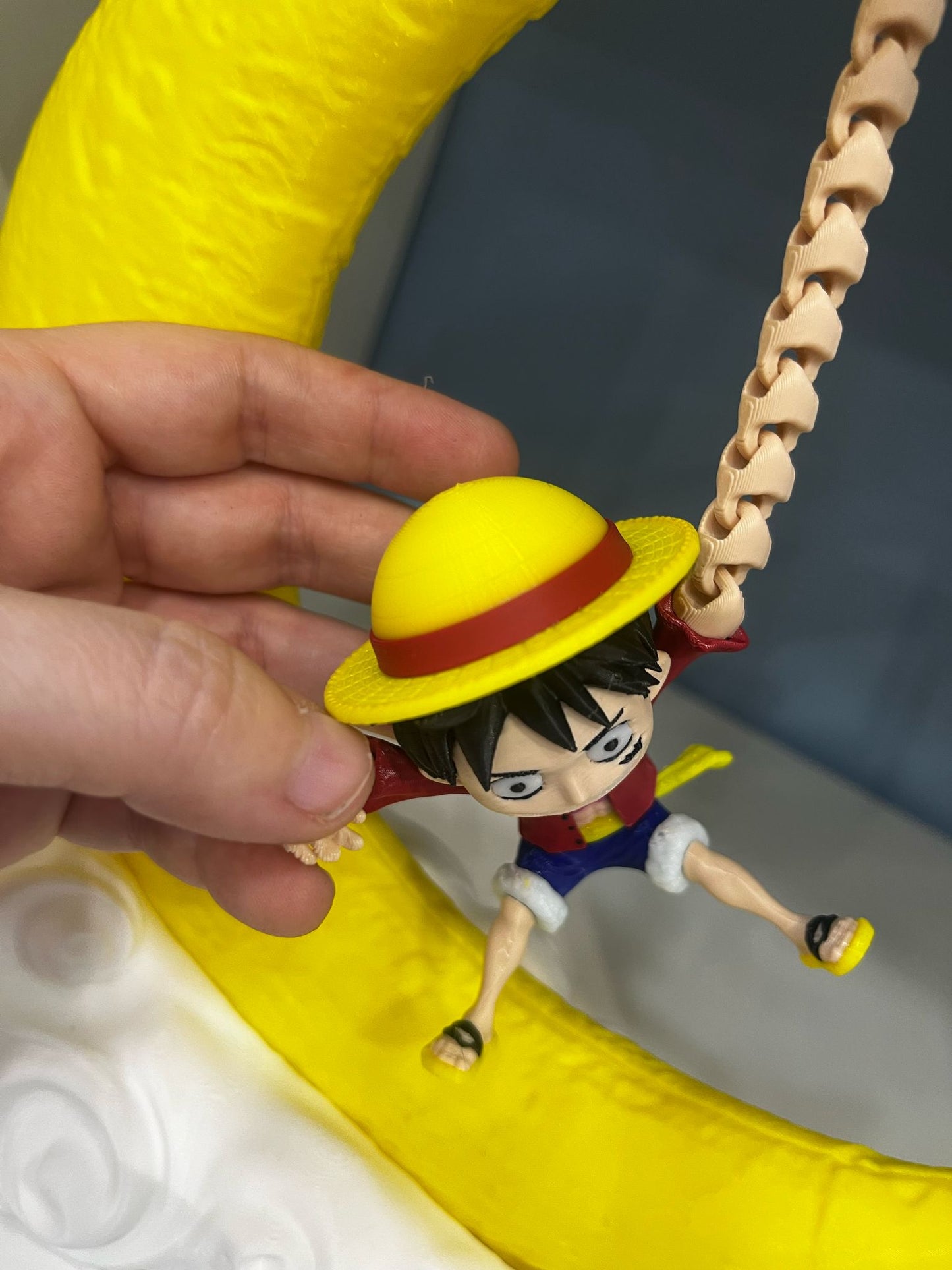 Figura Luffy One Piece Luna con Nubes