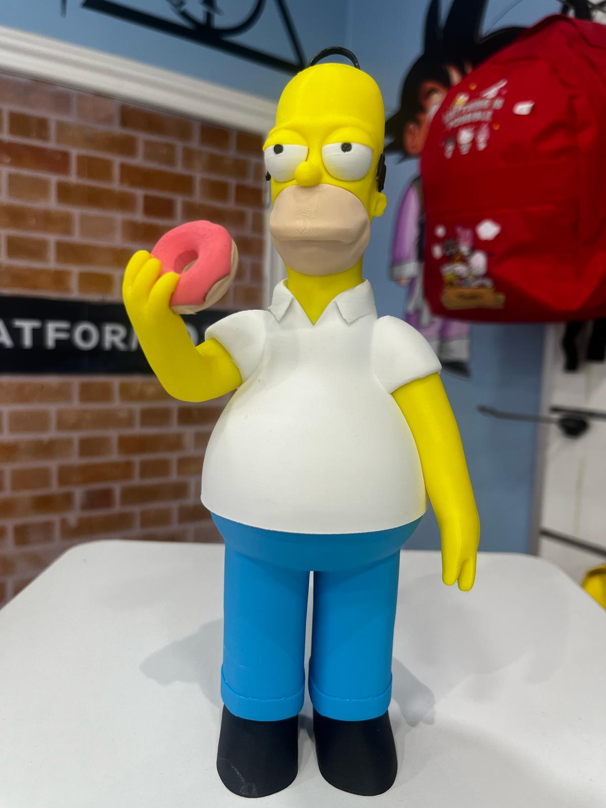 Homer Simpson en 3D – Figura de 24 cm Fabricada en PLA para Fans de Verdad,Figura 3D de Homer Simpson – 24 cm de Pura Comedia Amarilla