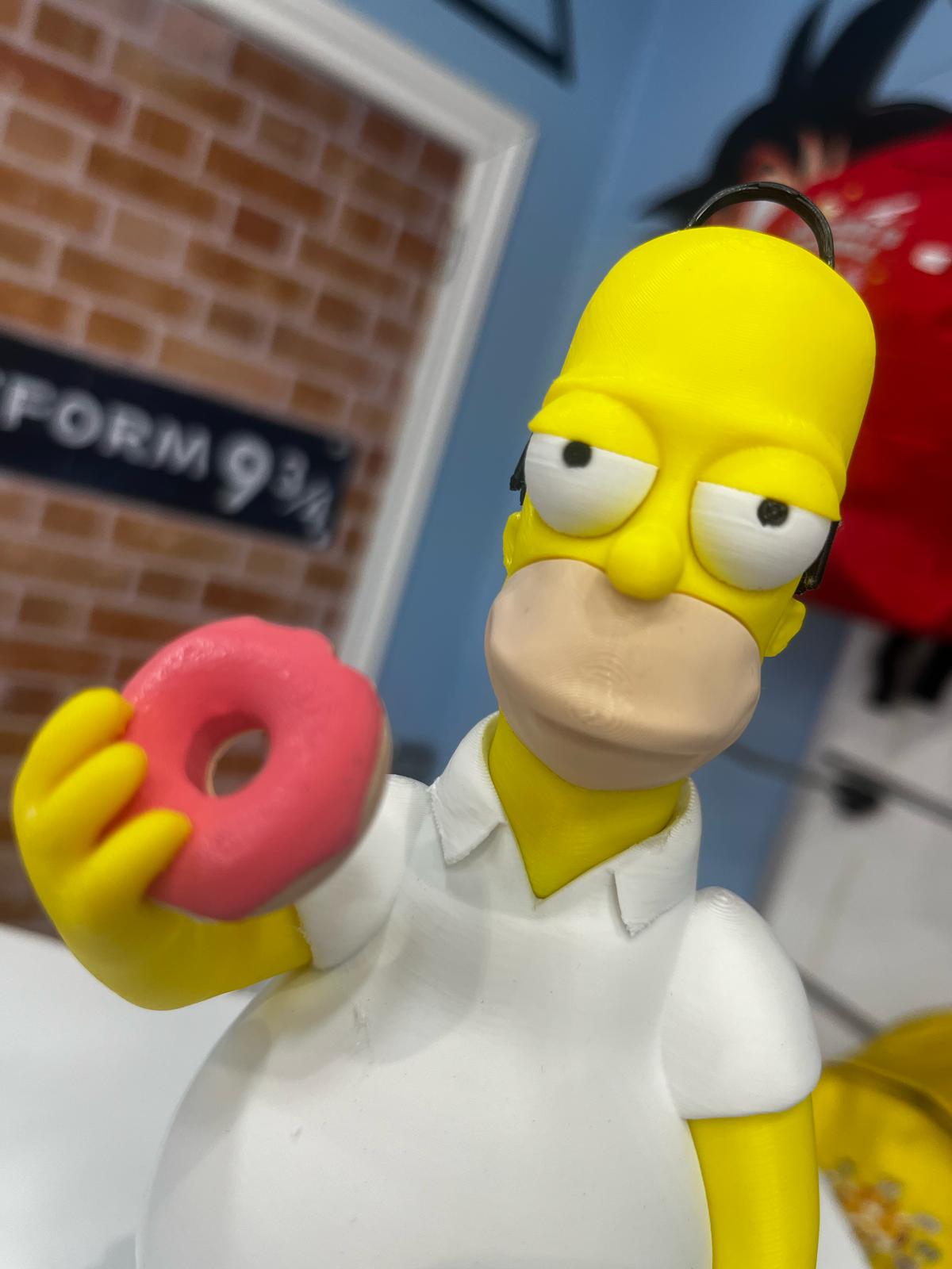 Homer Simpson en 3D – Figura de 24 cm Fabricada en PLA para Fans de Verdad,Figura 3D de Homer Simpson – 24 cm de Pura Comedia Amarilla