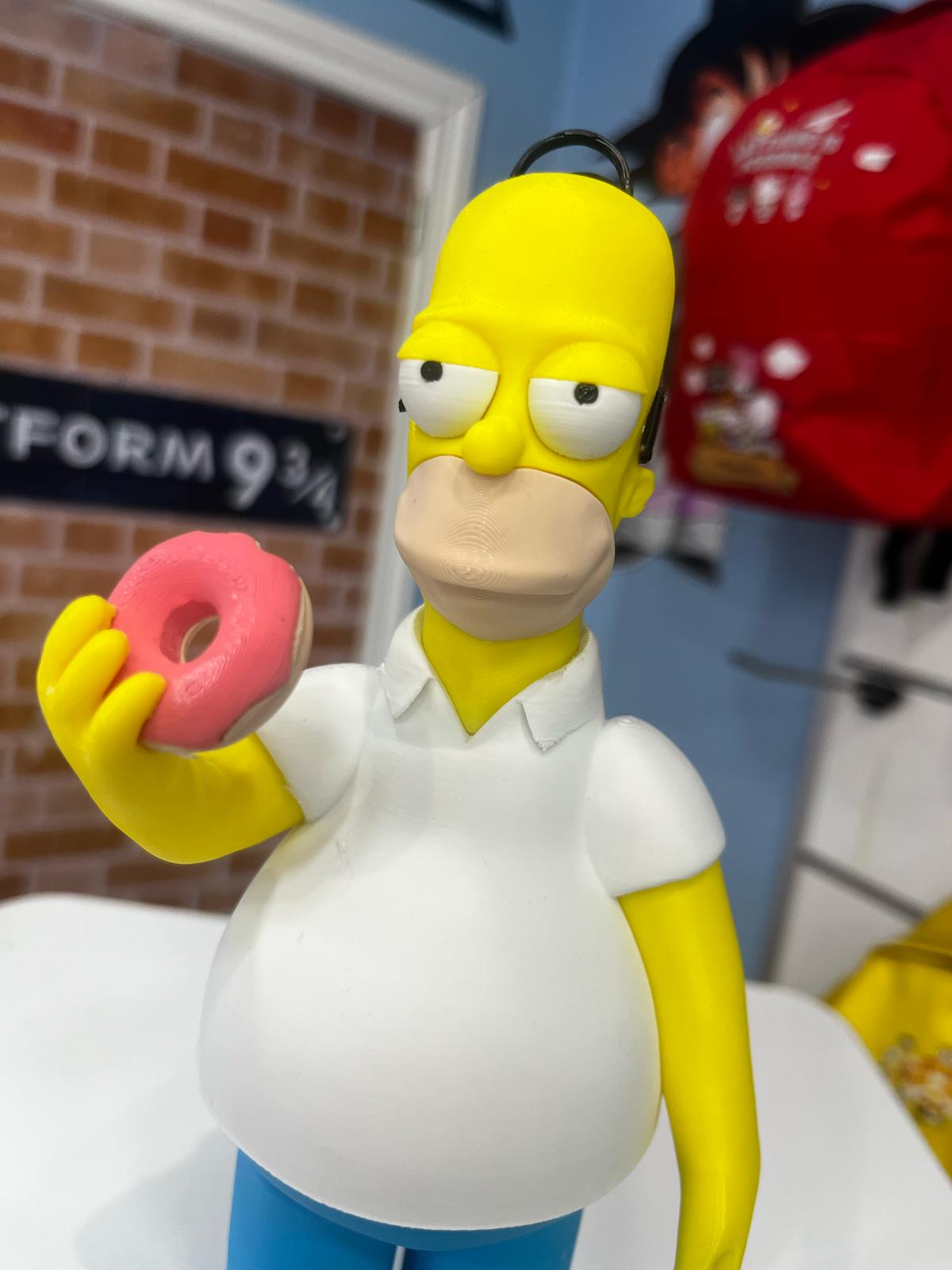 Homer Simpson en 3D – Figura de 24 cm Fabricada en PLA para Fans de Verdad,Figura 3D de Homer Simpson – 24 cm de Pura Comedia Amarilla