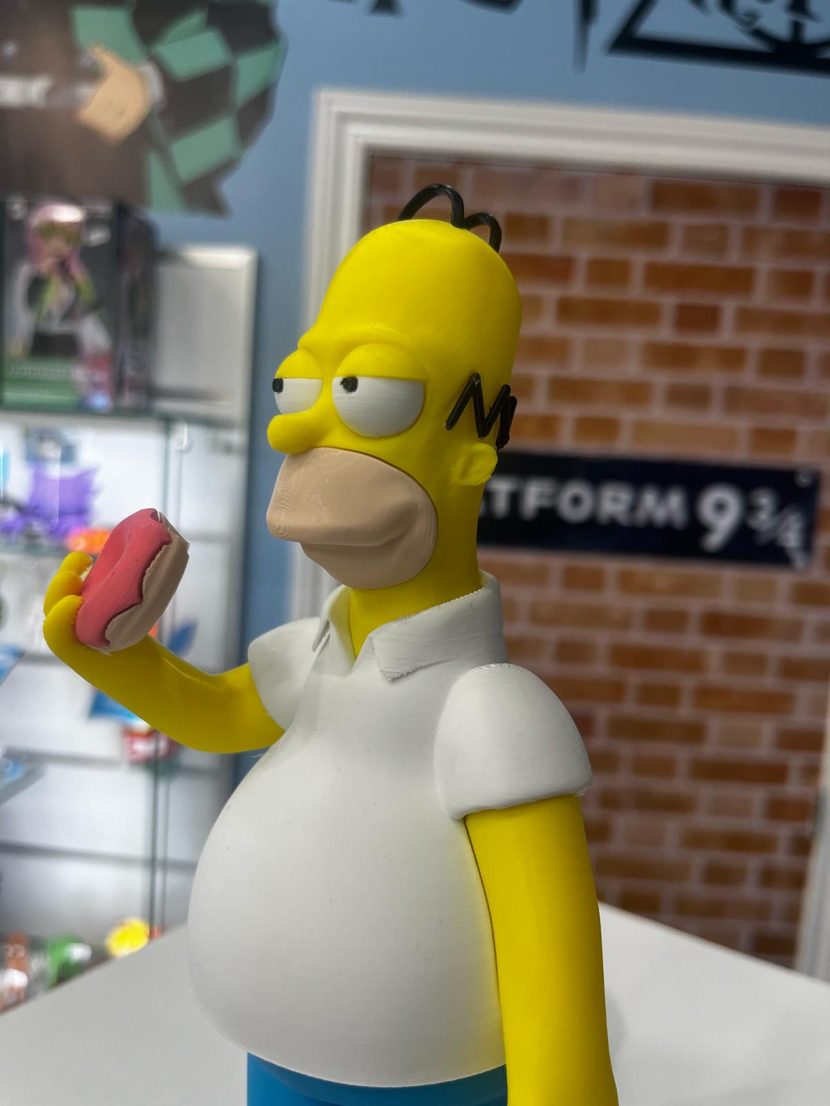 Homer Simpson en 3D – Figura de 24 cm Fabricada en PLA para Fans de Verdad,Figura 3D de Homer Simpson – 24 cm de Pura Comedia Amarilla