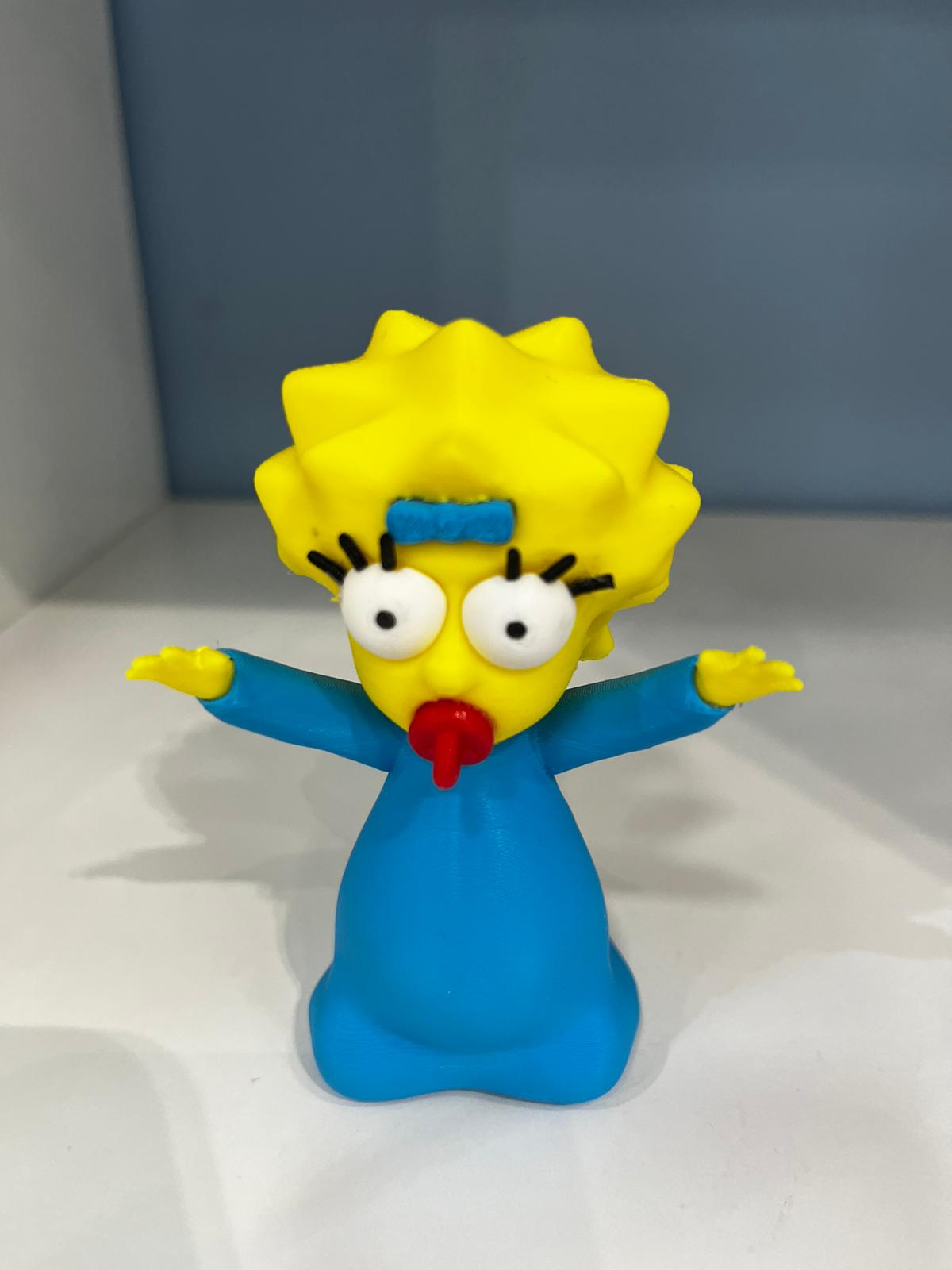 Figura Maggie Simpson en 3D