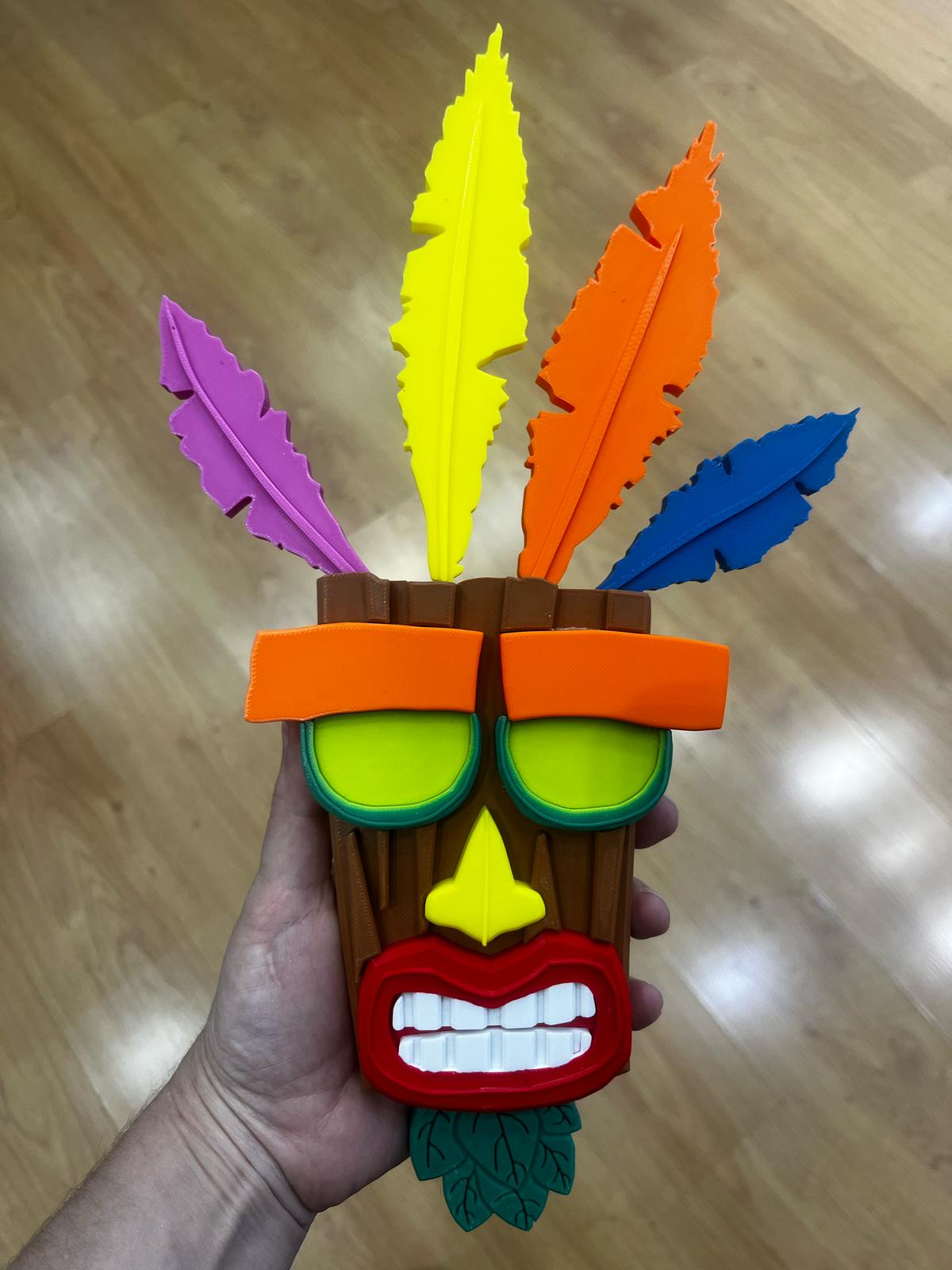 Réplica máscara Aku Aku Crash Bandicoot