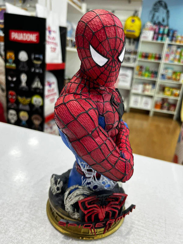 Busto Spiderman resina escala 1/4 creación 3D